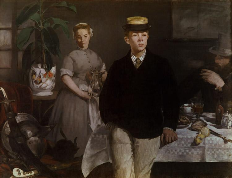 Edouard Manet Luncheon in the Studio (mk09) oil painting image